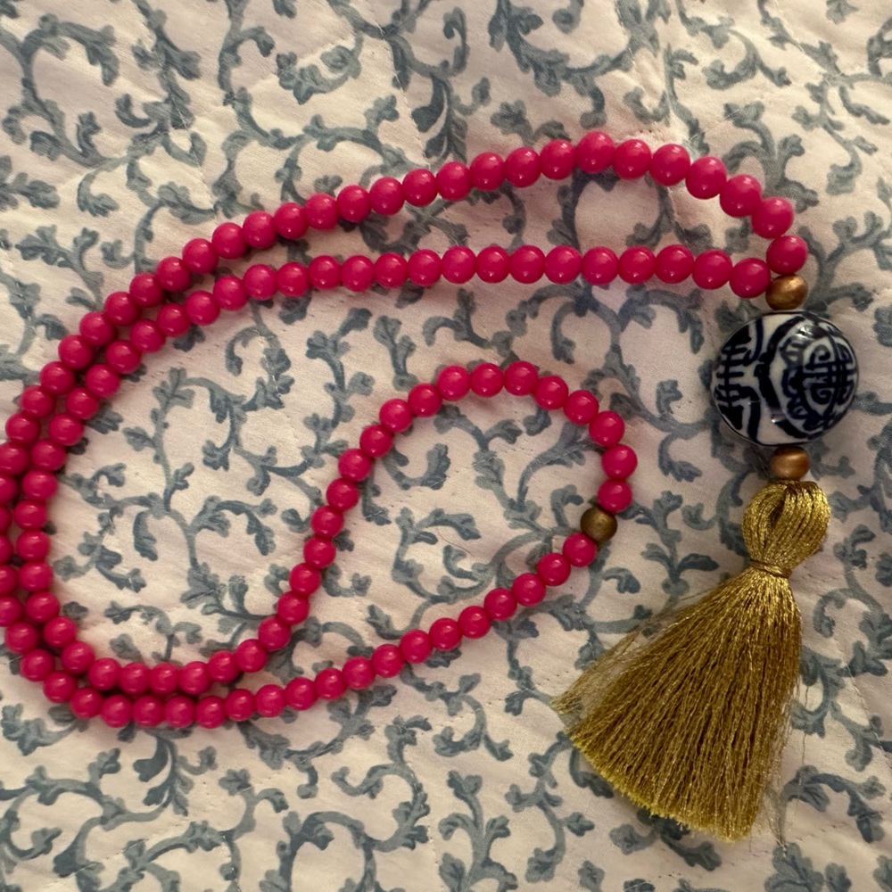 Tiny Tassel beaded necklace